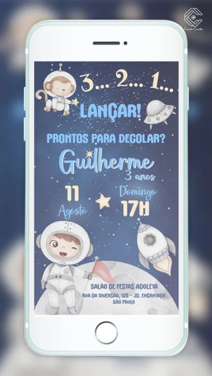Convite Digital Astronauta