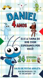 Convite Digital Bob Zoom