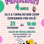 Convite Digital Bob Zoom