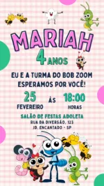 Convite Digital Bob Zoom