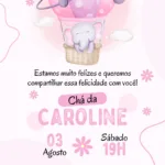 Convite Digital Chá de Bebê