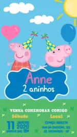 Convite Digital Peppa e George