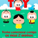 Convite Digital Turma da Mônica Toy