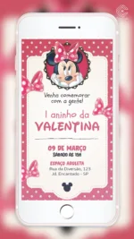 Convite Digital Minnie Mouse