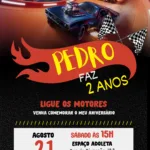 Convite Digital Hot Wheels