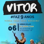 Convite Digital Fortnite