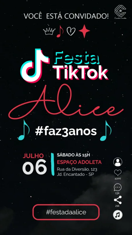 Convite Digital TikTok