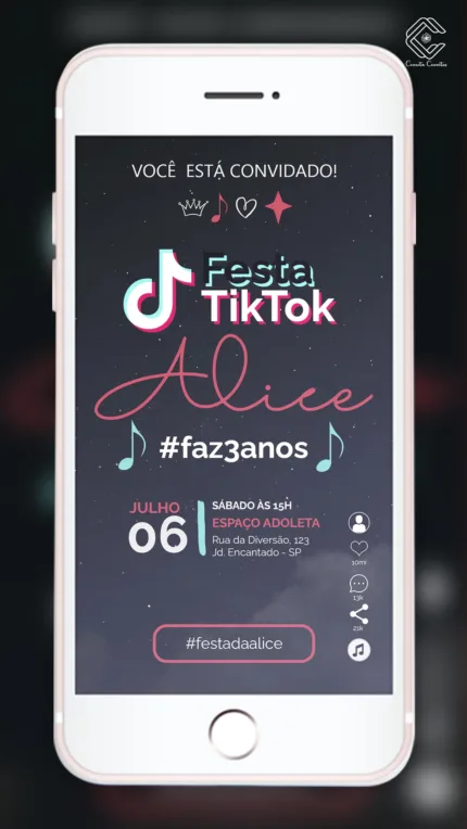 Convite Digital TikTok