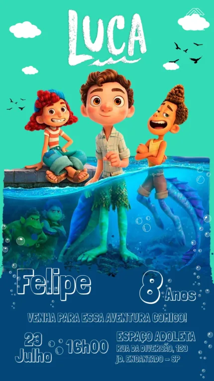 Convite Digital Luca