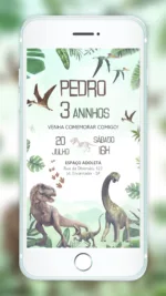 Convite Digital Dinossauro