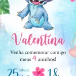 Convite Digital Lilo & Stitch