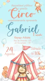 Convite Digital Circo