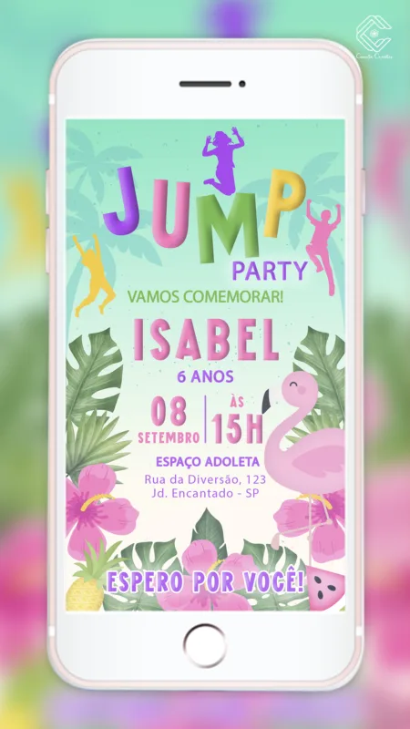 Convite Digital Flamingo