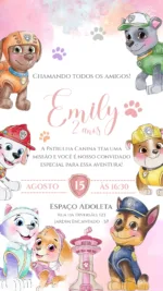Convite Digital Patrulha Canina