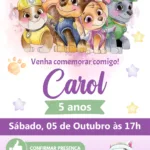 Convite Interativo Patrulha Canina