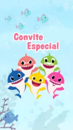 Convite Animado Baby Shark