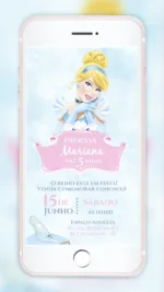 Convite Digital Cinderela