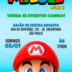 Convite Digital Super Mario