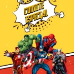 Convite Animado Vingadores