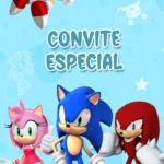 Convite Animado Sonic