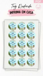 Tag para Impressão Bosque Encantado