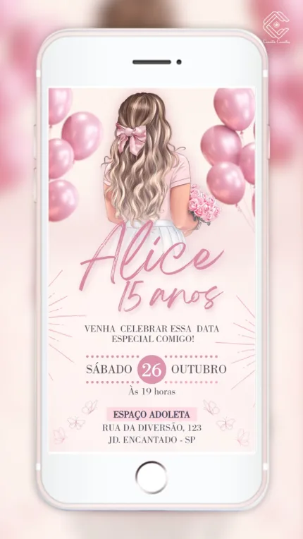 Convite Digital Meus 15 anos