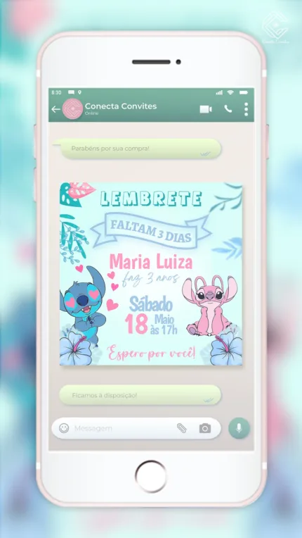 Lembrete Lilo & Stitch