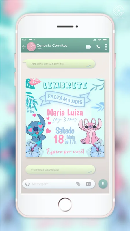 Lembrete Lilo & Stitch