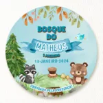 Tag para Impressão Bosque Encantado