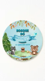 Tag para Impressão Bosque Encantado