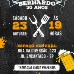 Convite Digital Churrasco