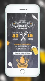 Convite Digital Churrasco