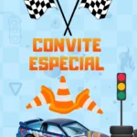 Convite Animado Hot Wheels