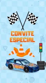 Convite Animado Hot Wheels