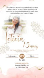 Convite Digital 15 anos