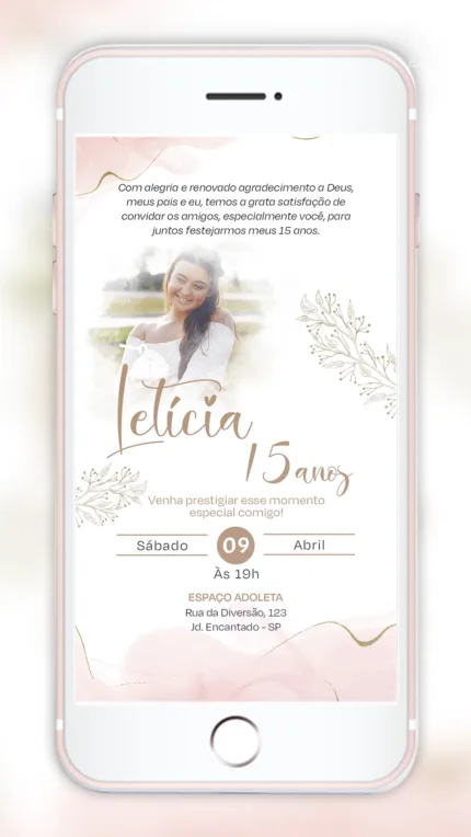 Convite Digital 15 anos
