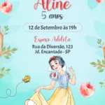 Convite Digital Branca de Neve