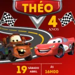 Convite Digital Carros