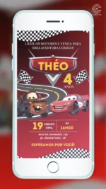Convite Digital Carros