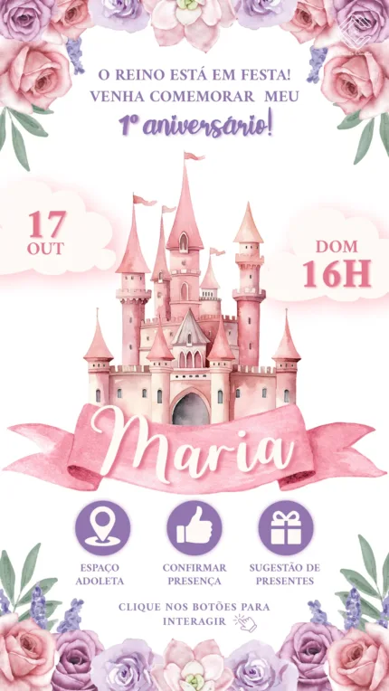 Convite Interativo Realeza