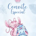 Convite Animado Lilo & Stitch e Angel