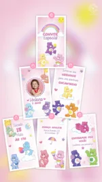 Convite Animado Ursinhos Carinhosos