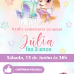Convite Interativo Patrulha Canina Amigas