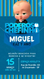 Convite Digital Poderoso Chefinho II