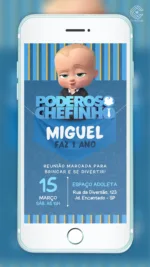 Convite Digital Poderoso Chefinho II