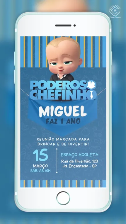 Convite Digital Poderoso Chefinho II
