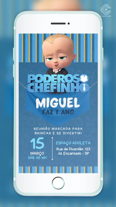 Convite Digital Poderoso Chefinho II