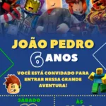 Convite Digital Roblox World