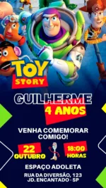 Convite Digital Toy Story Amigos