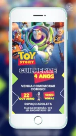 Convite Digital Toy Story Amigos